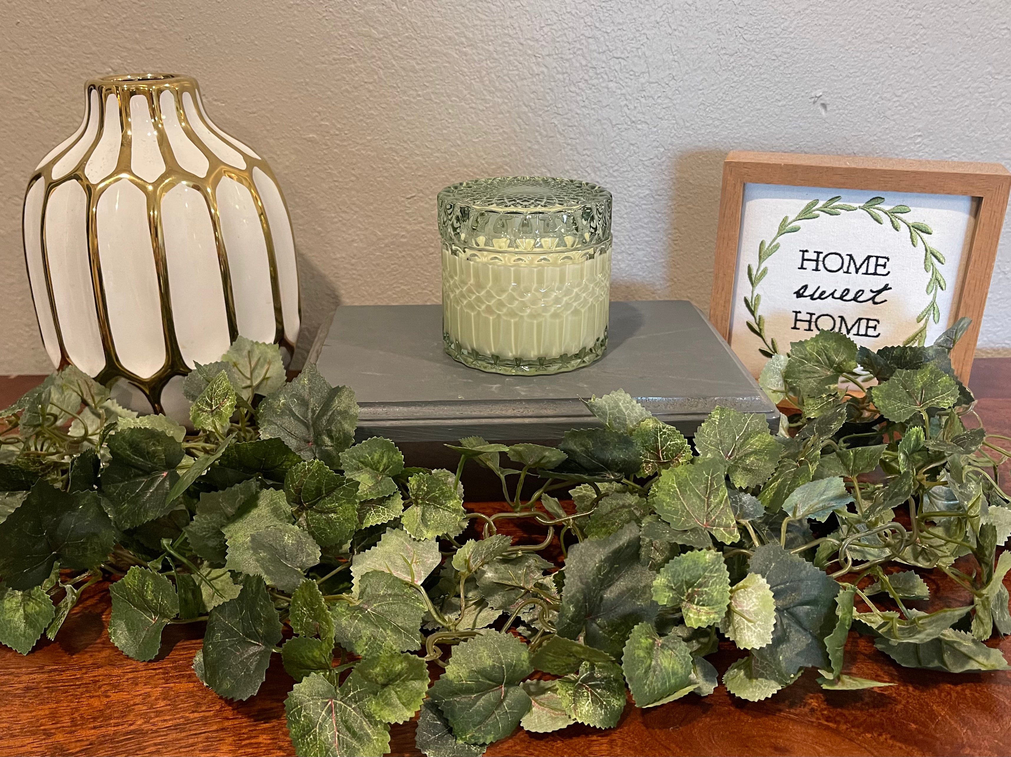 Mint Posh Crystal Jar Candle with Lid - 7 oz