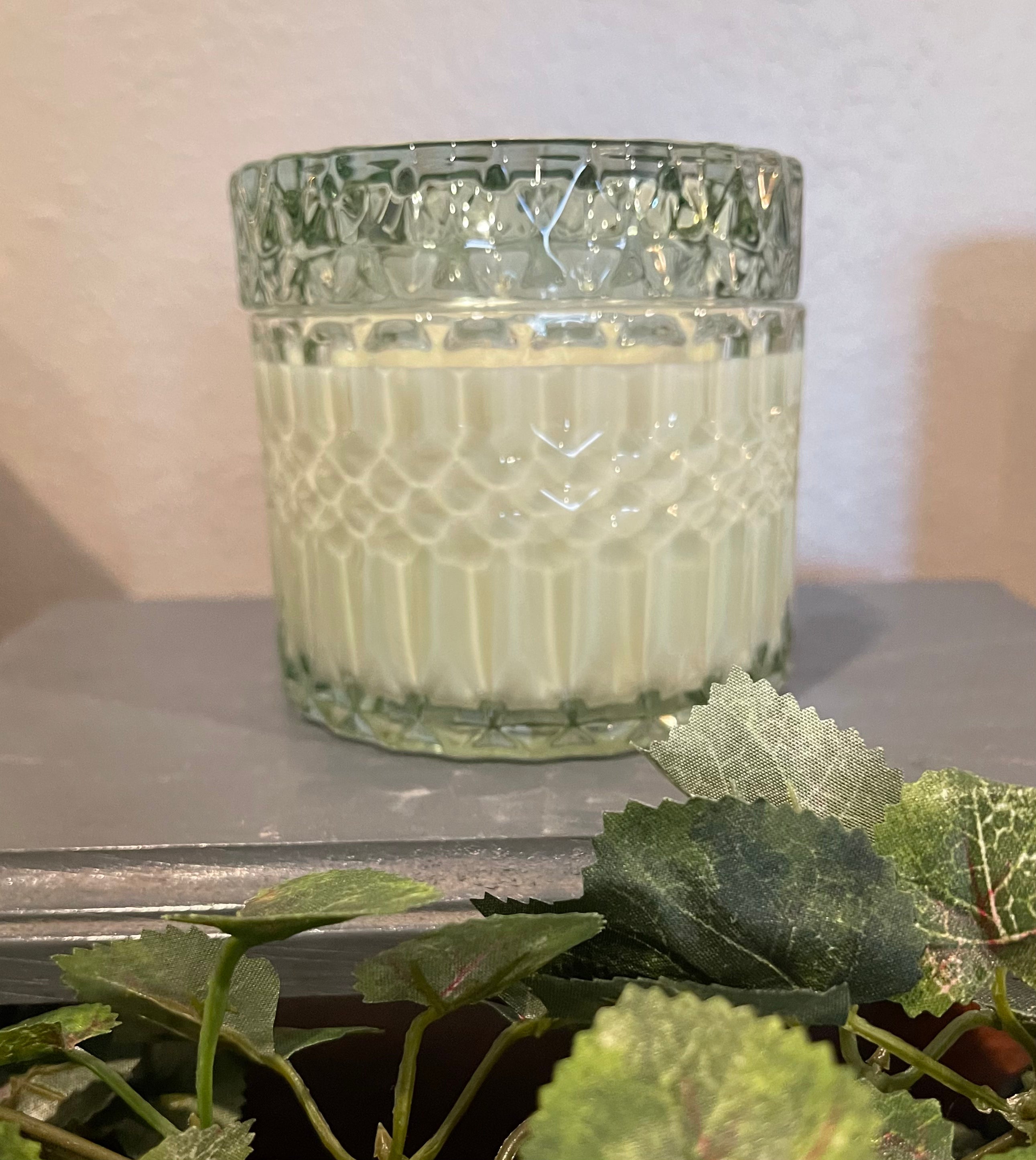 Mint Posh Crystal Jar Candle with Lid - 7 oz