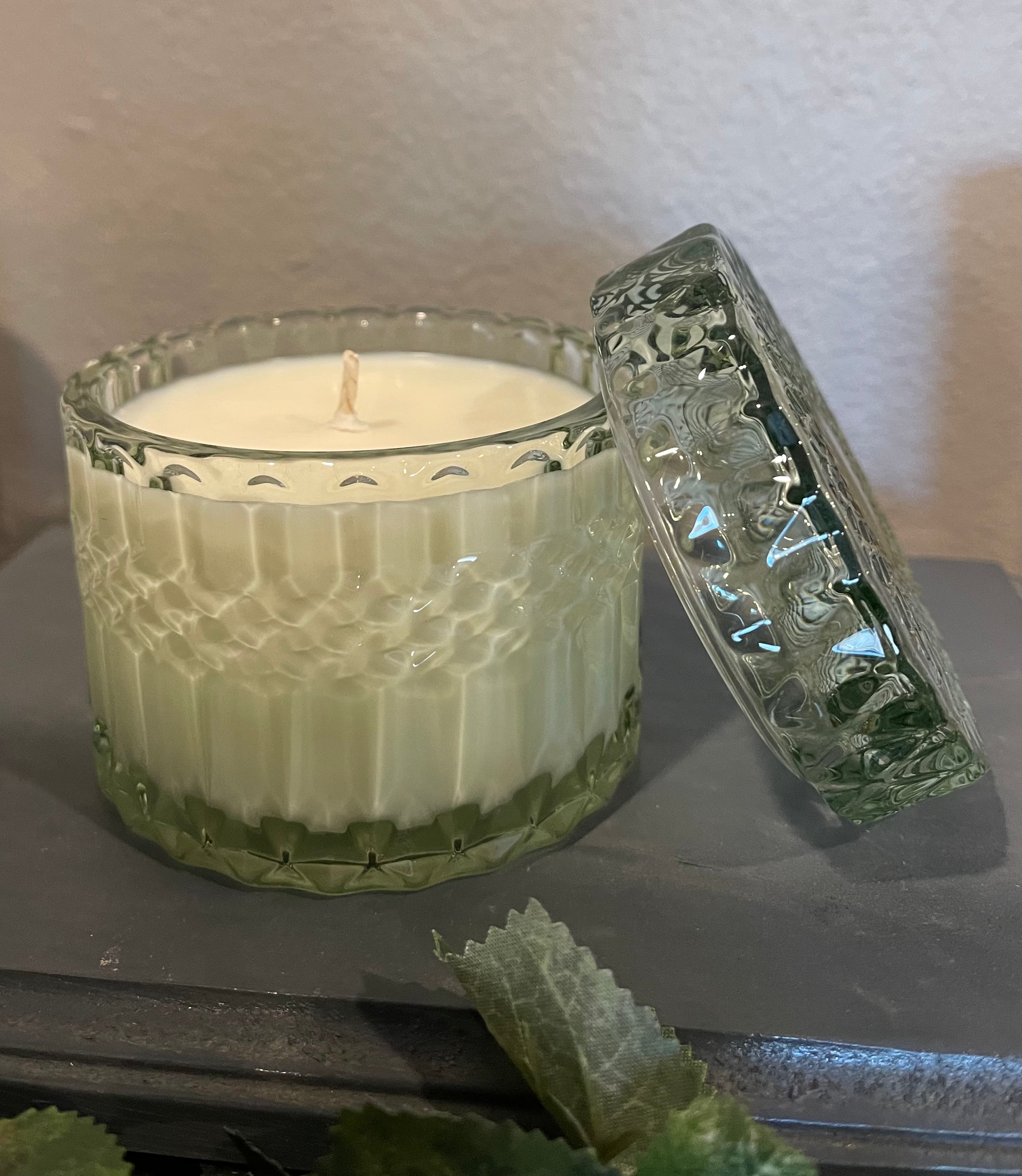 Mint Posh Crystal Jar Candle with Lid - 7 oz