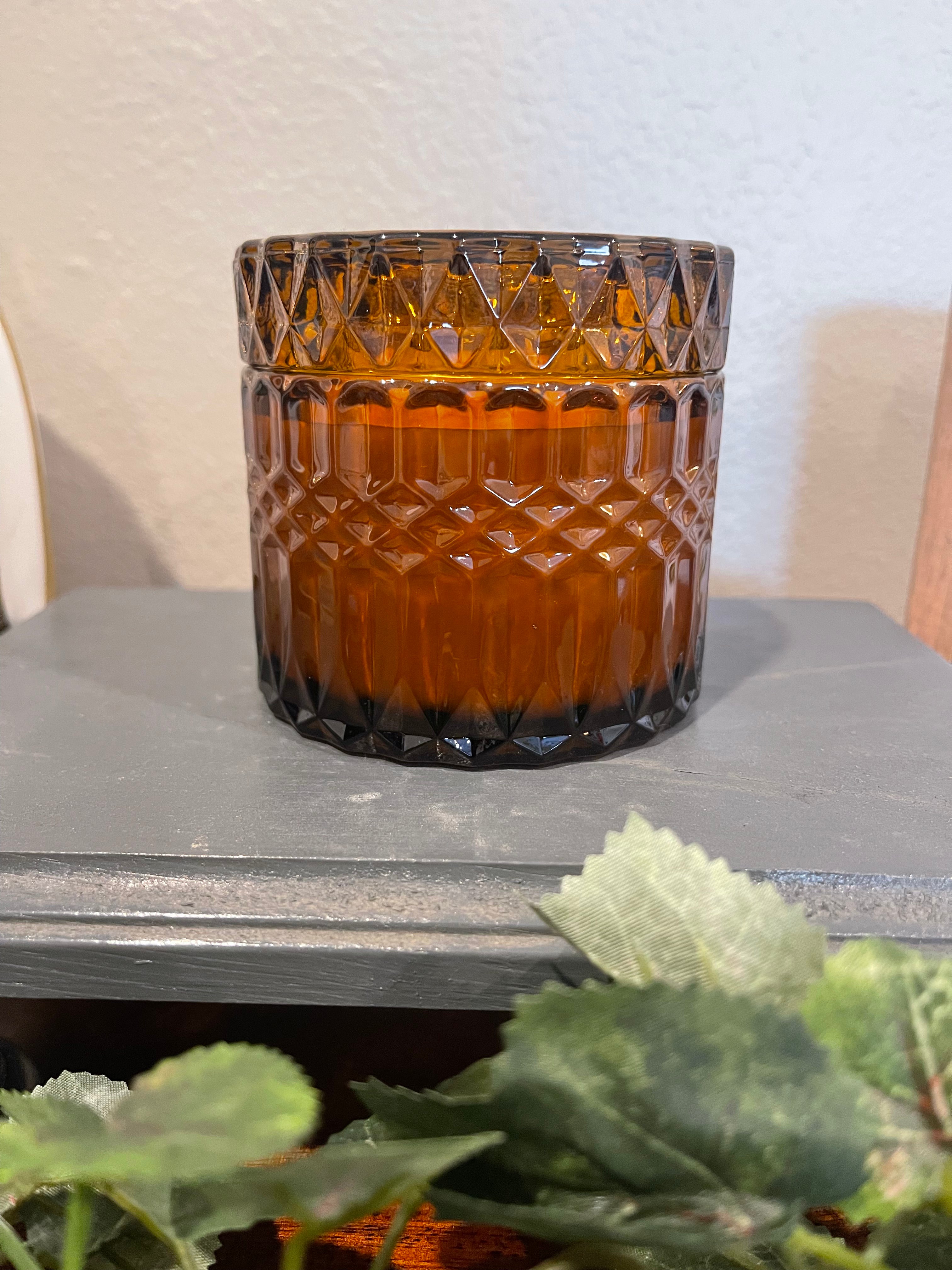 Citrine Posh Crystal Jar Candle with Lid - 7 oz.