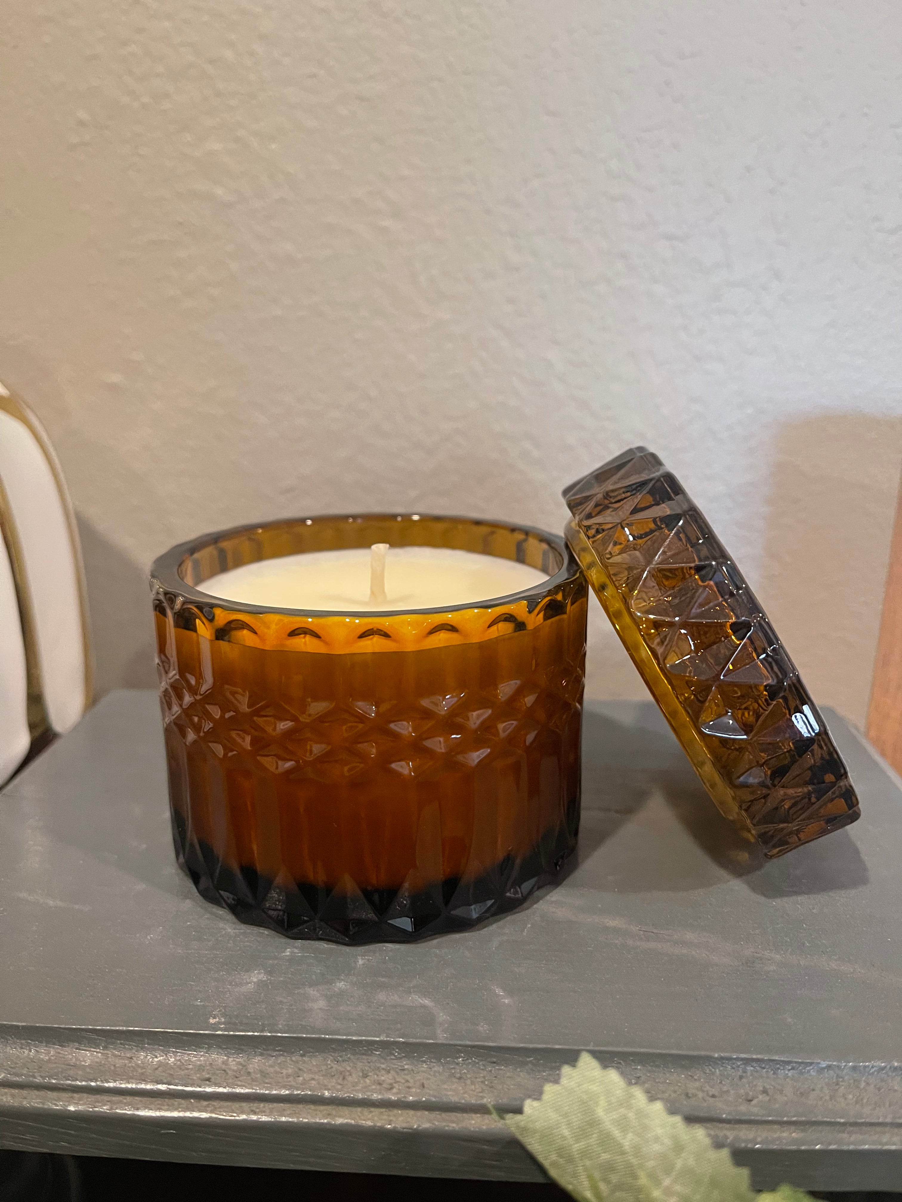 Citrine Posh Crystal Jar Candle with Lid - 7 oz.