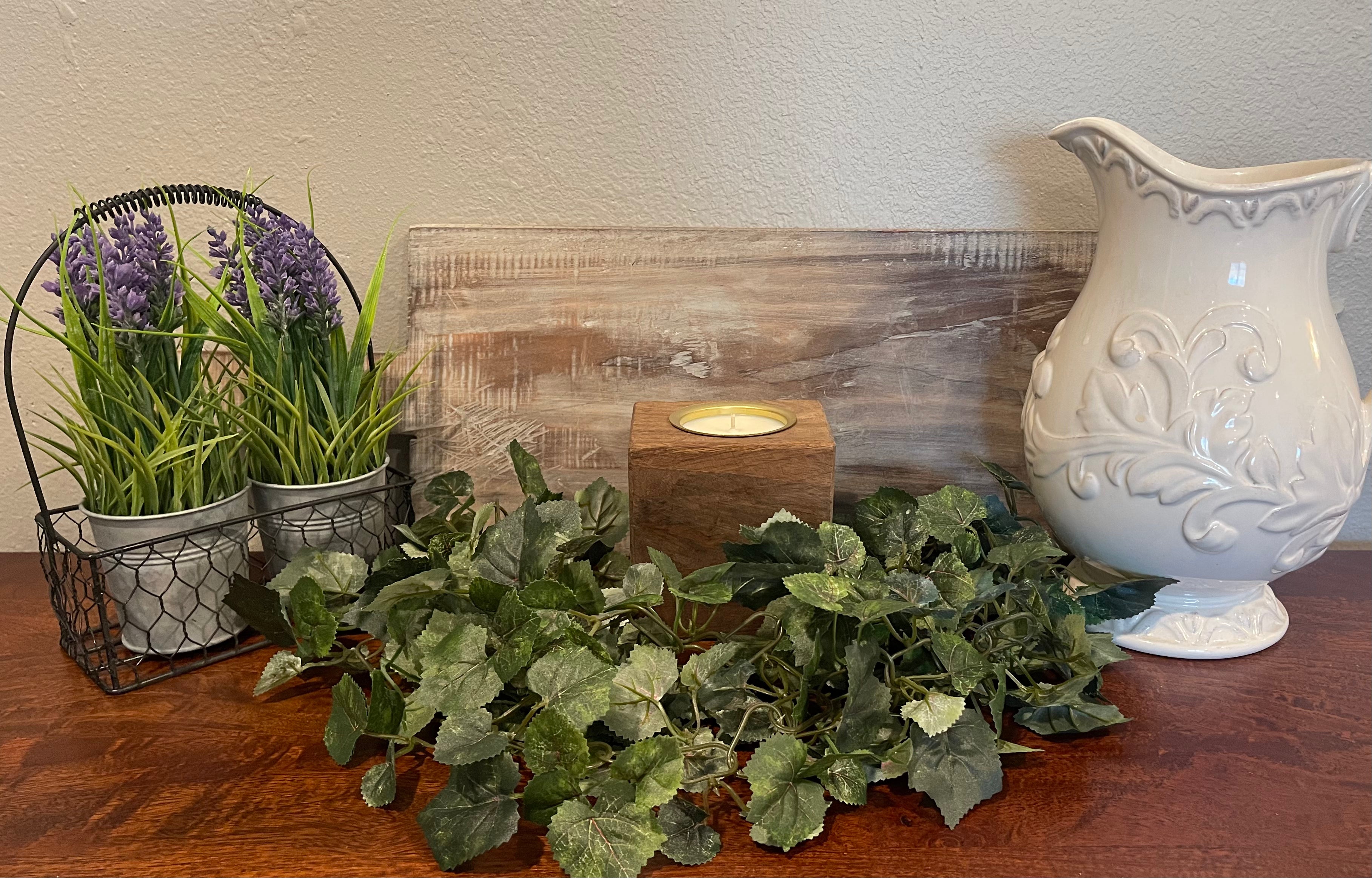 Single Sugar Mold Candle with Cup - Walnut