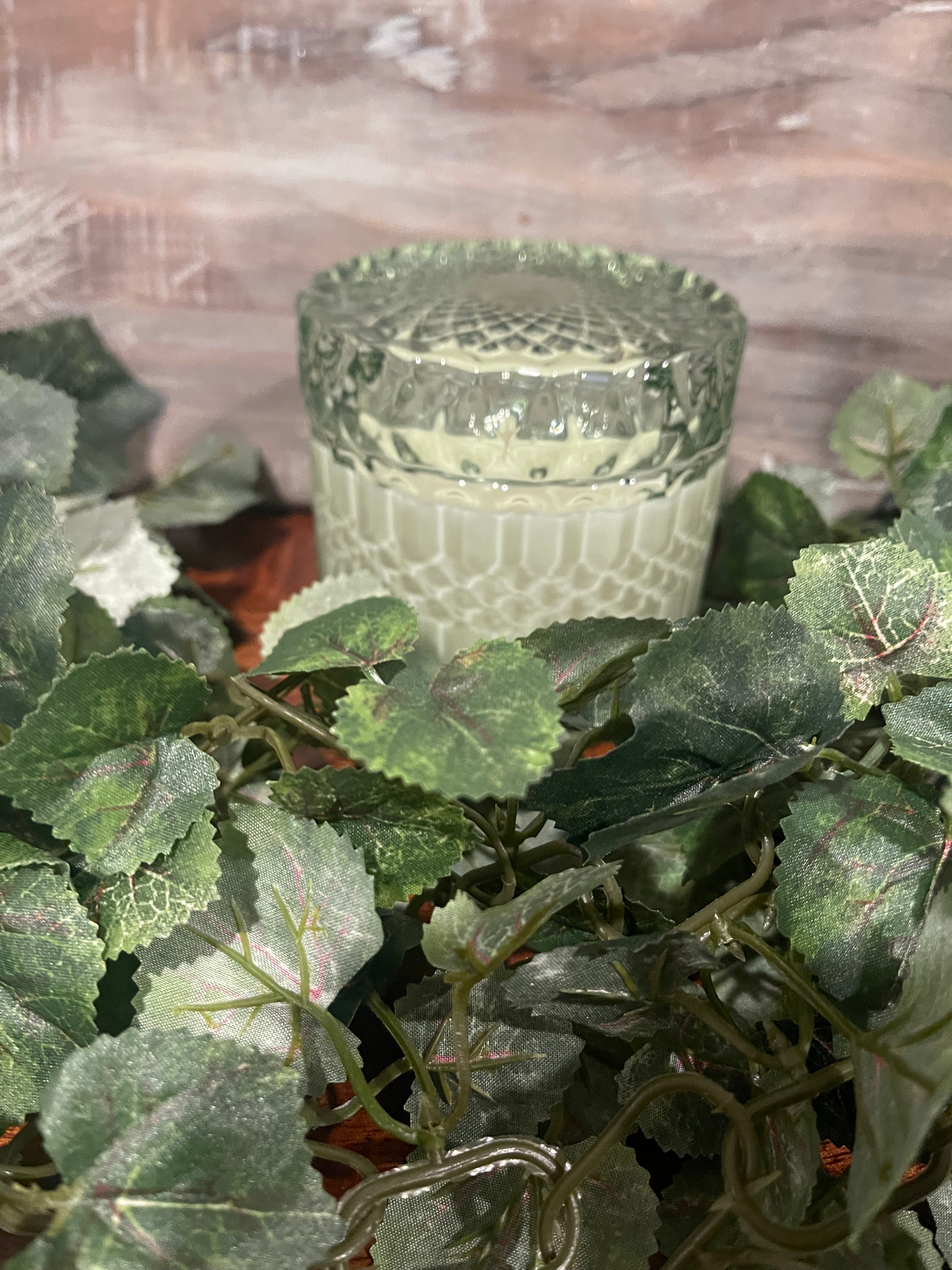 Mint Posh Crystal Jar Candle with Lid - 7 oz