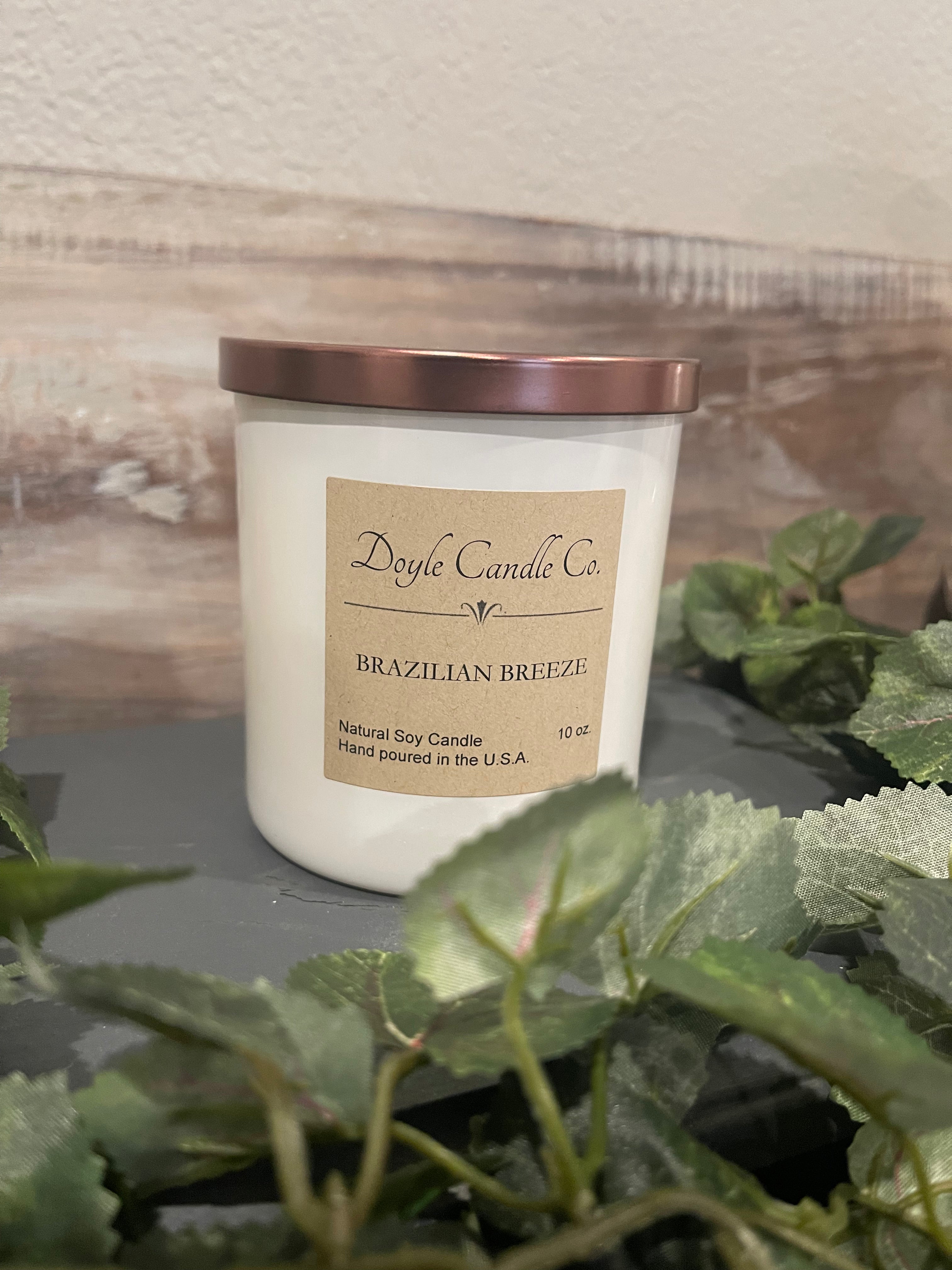 White Straight Sided Jar Candle