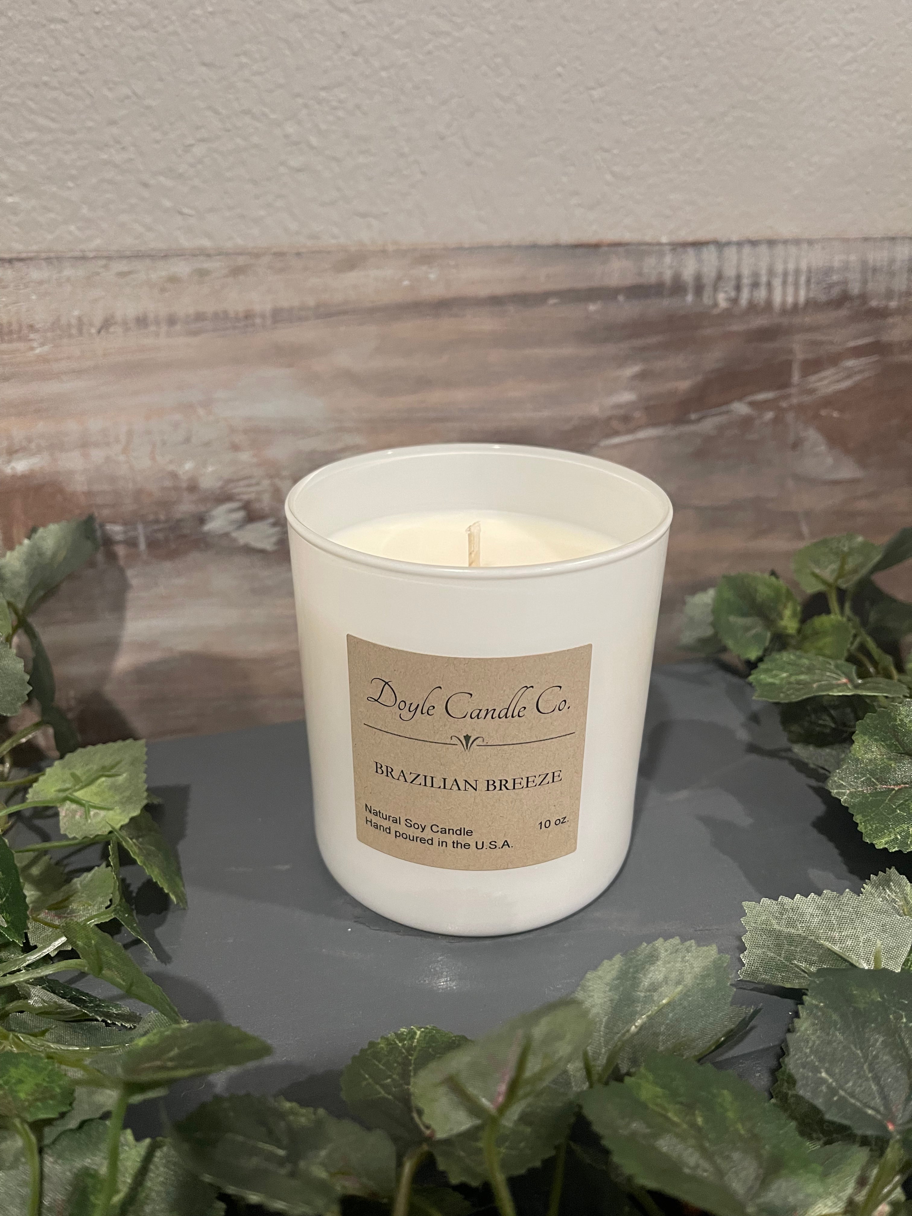 White Straight Sided Jar Candle