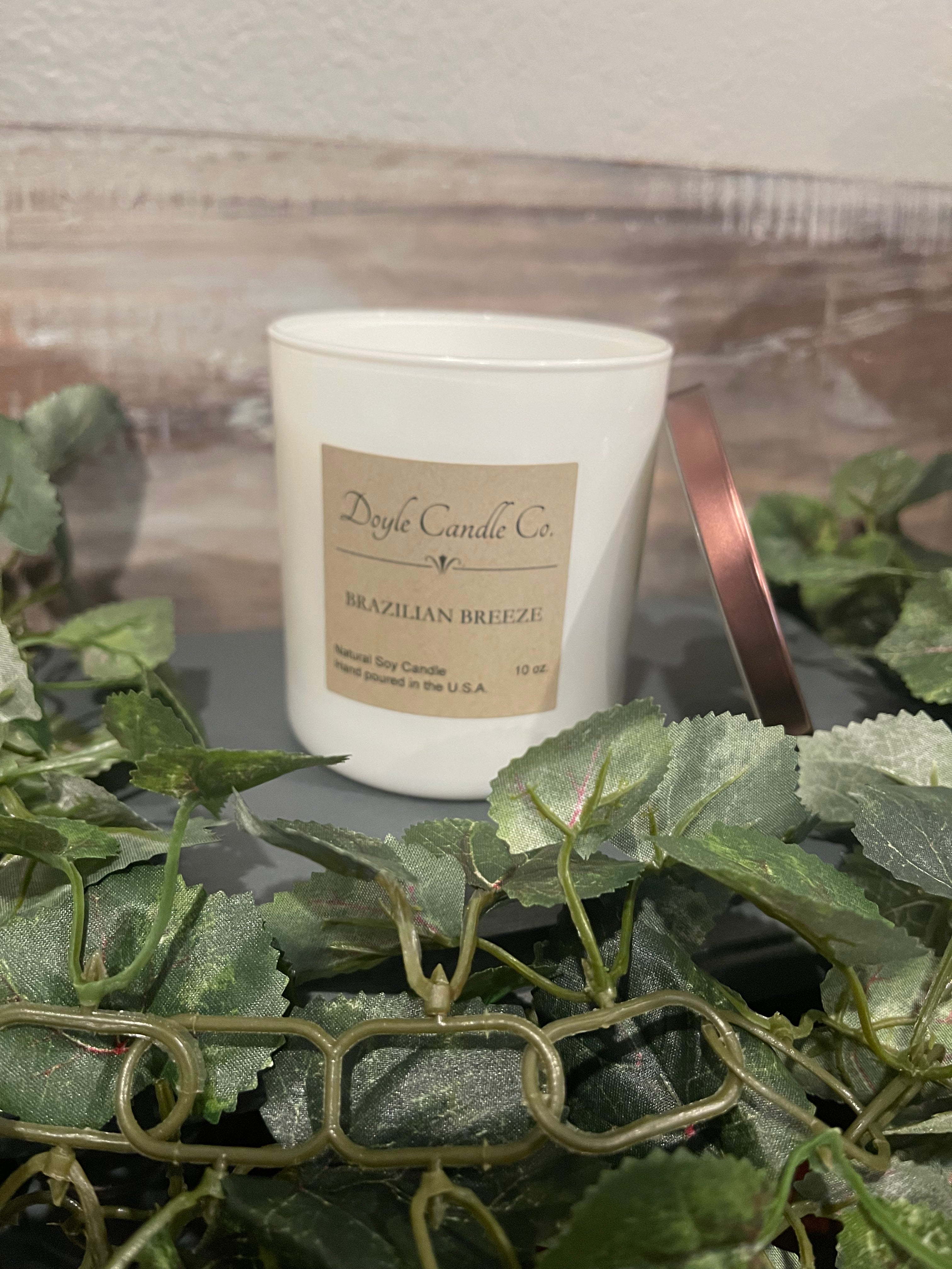 White Straight Sided Jar Candle