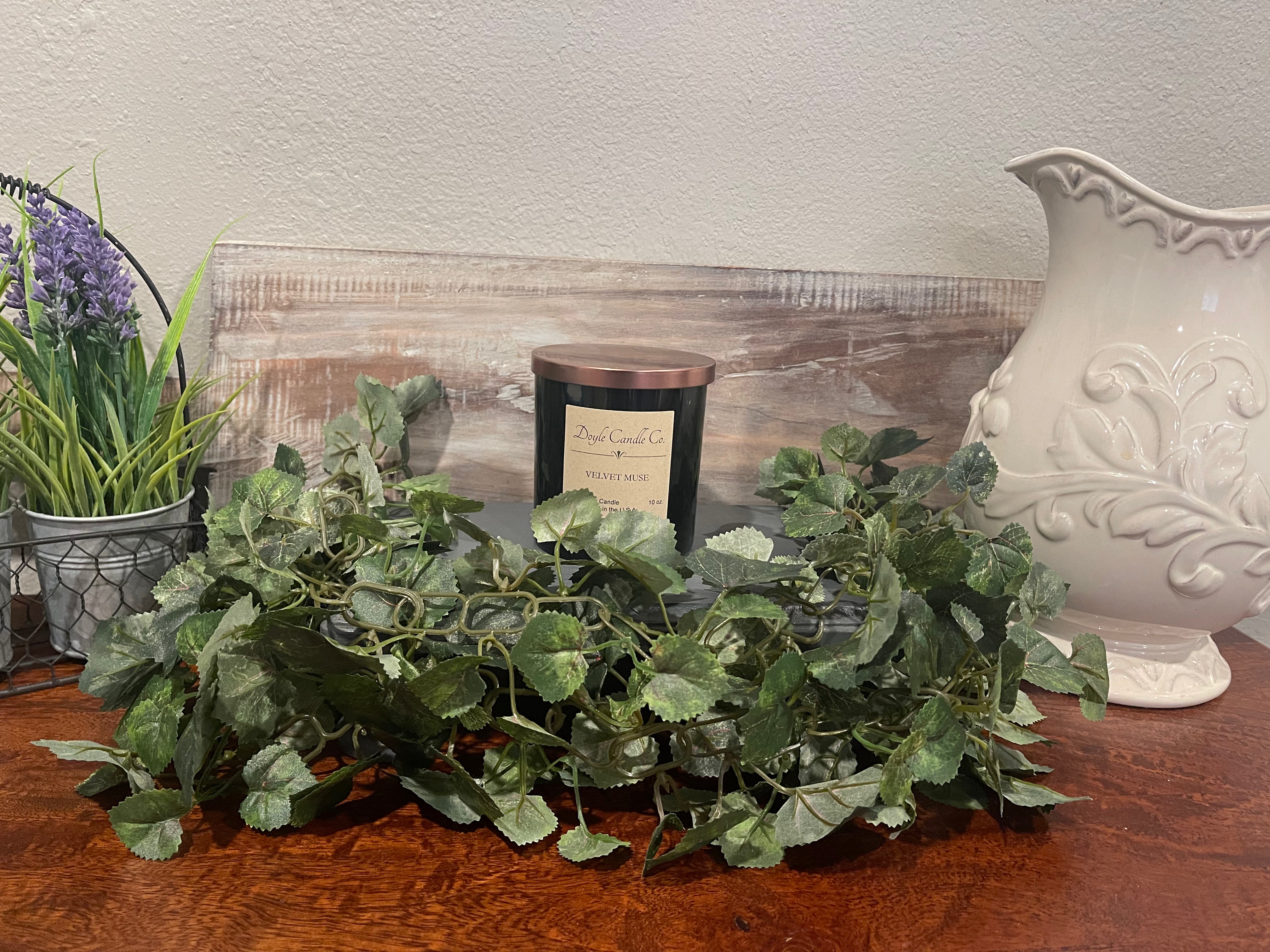 Black Straight Sided Jar Candle