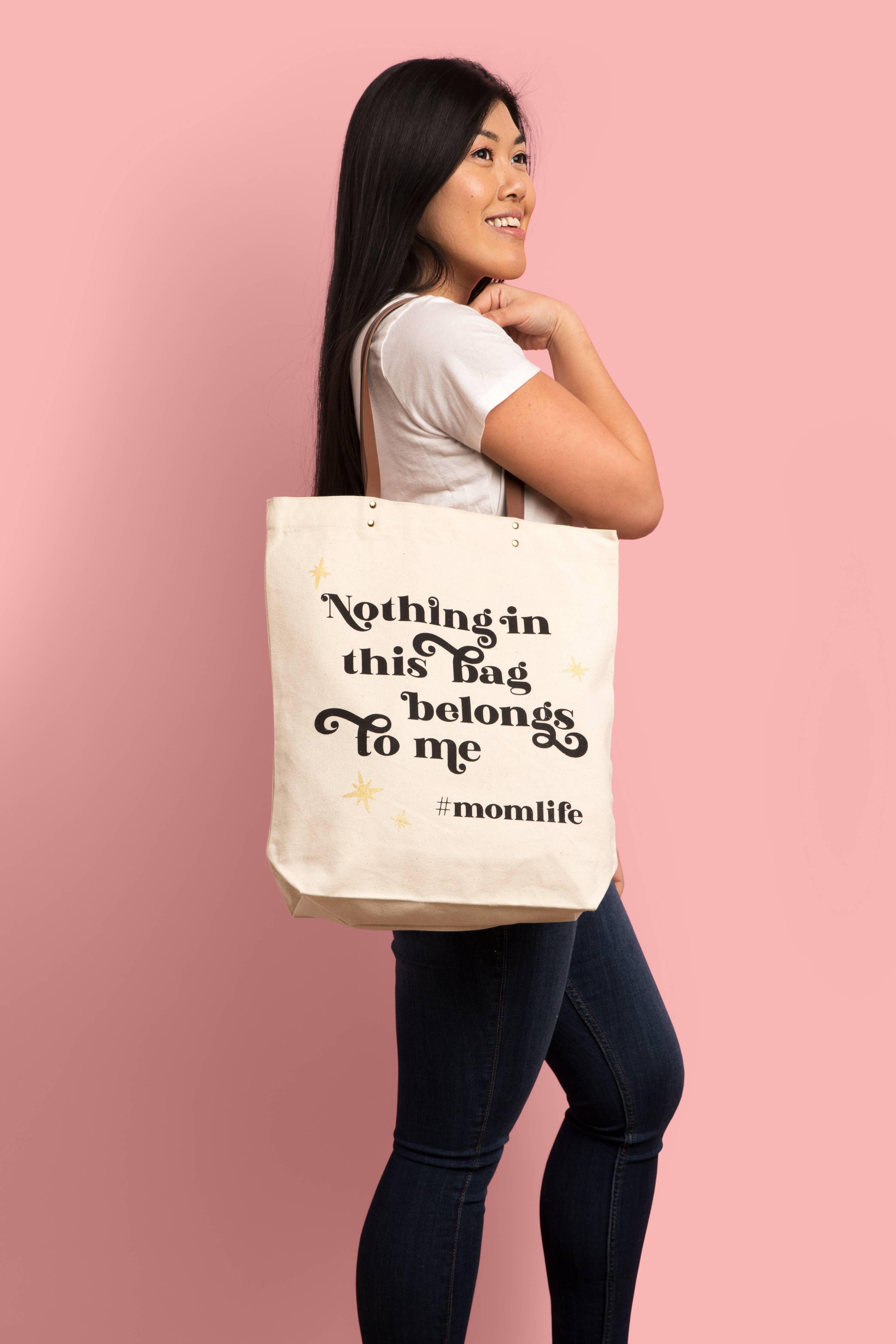 Hashtag Mom Life Tote Bag