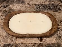 Load image into Gallery viewer, 3 Wick Dough Bowl Soy Candle - Natural
